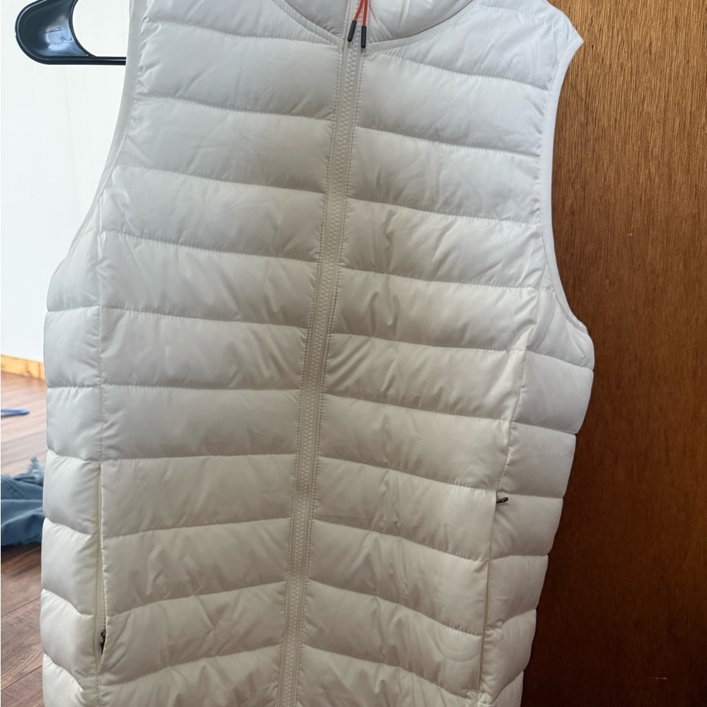 Ozark Trail Cream and Orange Quilted Vest